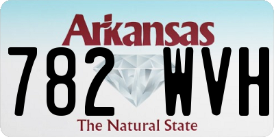 AR license plate 782WVH