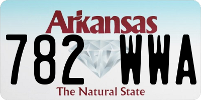 AR license plate 782WWA