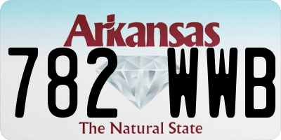 AR license plate 782WWB