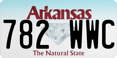 AR license plate 782WWC