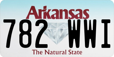 AR license plate 782WWI