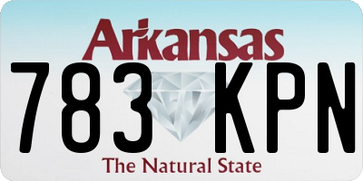 AR license plate 783KPN