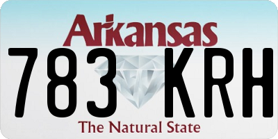 AR license plate 783KRH