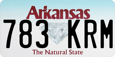 AR license plate 783KRM