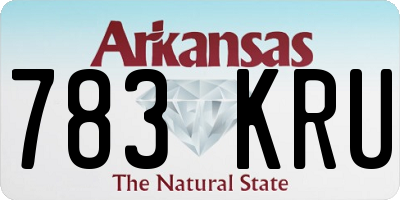 AR license plate 783KRU