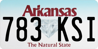 AR license plate 783KSI