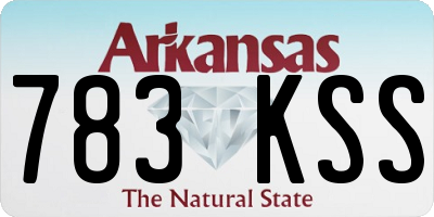 AR license plate 783KSS