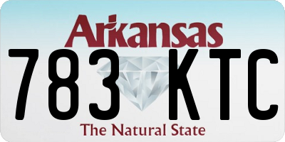 AR license plate 783KTC