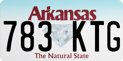 AR license plate 783KTG