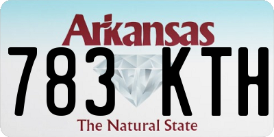 AR license plate 783KTH