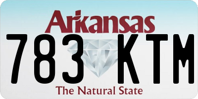 AR license plate 783KTM