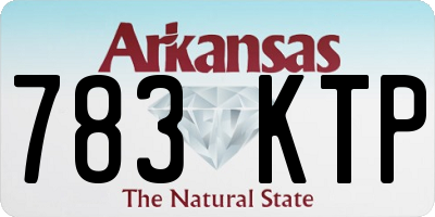 AR license plate 783KTP