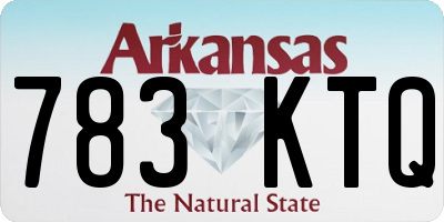 AR license plate 783KTQ