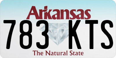 AR license plate 783KTS