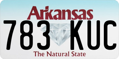AR license plate 783KUC