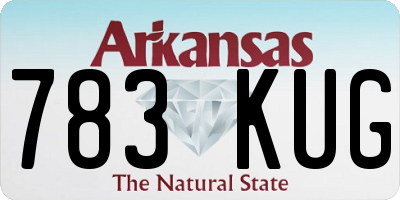 AR license plate 783KUG