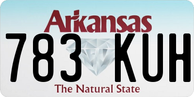 AR license plate 783KUH