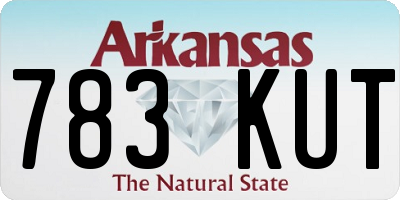 AR license plate 783KUT