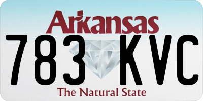 AR license plate 783KVC
