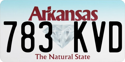 AR license plate 783KVD