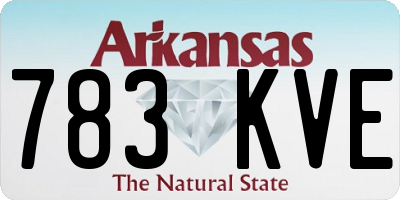 AR license plate 783KVE