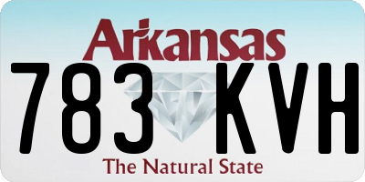 AR license plate 783KVH