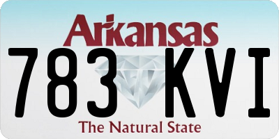 AR license plate 783KVI
