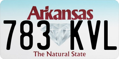 AR license plate 783KVL