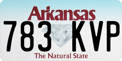 AR license plate 783KVP