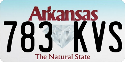 AR license plate 783KVS
