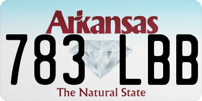 AR license plate 783LBB