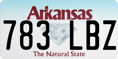 AR license plate 783LBZ