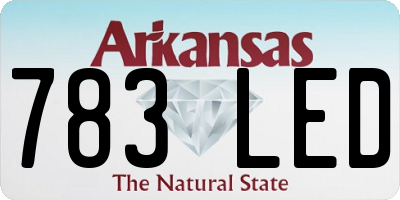 AR license plate 783LED