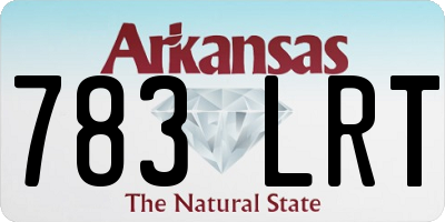 AR license plate 783LRT
