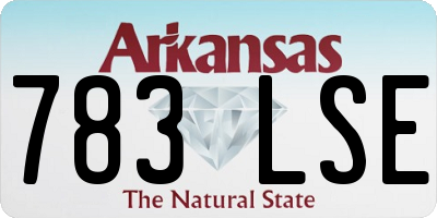 AR license plate 783LSE