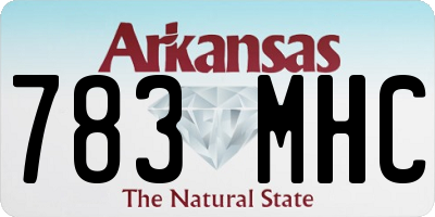AR license plate 783MHC