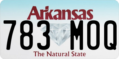AR license plate 783MOQ