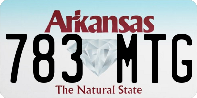 AR license plate 783MTG