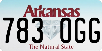 AR license plate 783OGG