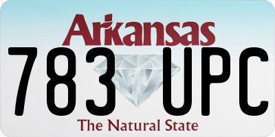 AR license plate 783UPC