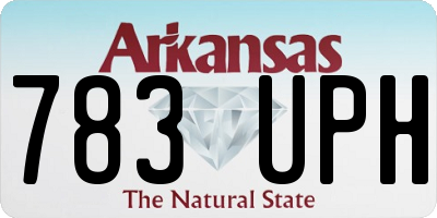 AR license plate 783UPH