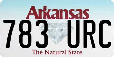 AR license plate 783URC