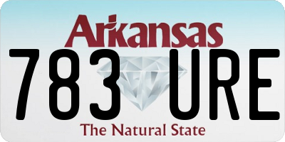 AR license plate 783URE