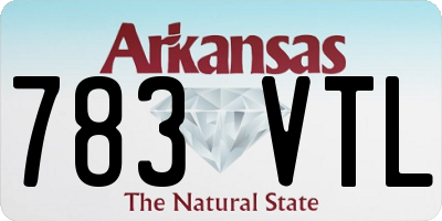 AR license plate 783VTL