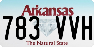 AR license plate 783VVH