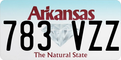 AR license plate 783VZZ