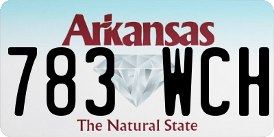 AR license plate 783WCH