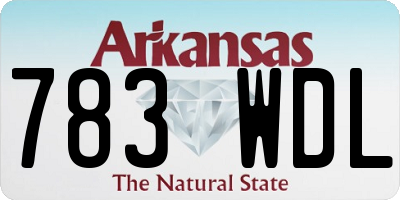 AR license plate 783WDL
