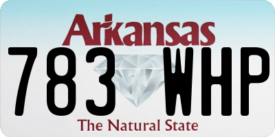 AR license plate 783WHP
