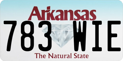 AR license plate 783WIE